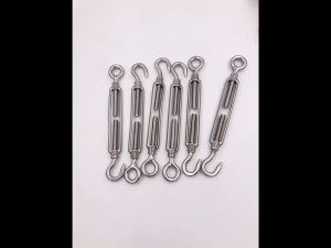 Ready Stock Shade Sail Hardware Kit 304 Stainless Steel Hook U-shape Thicken Pad Snap Hook Screw M5 Adjustable Turnbuckles Aksesori Perkakasan Layar Teduh Matahari