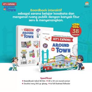Boardbook Lets Explore Around the Town Buku Anak Ziyadbooks Buku Anak Petualangan Kota