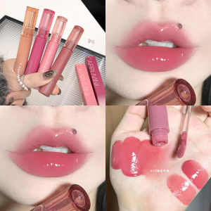 Cappuvini Jus Lip Glaze Lipstik Matte Waterproof Lip Glossy Glasir Bibir Lembut Glasir Bibir Cermin Wajah Glasir Air Glasir Bibir Wanita-🌹Tamia