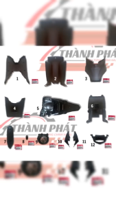 NHỰA NHÁM VISION ĐỜI 201520162017201820192020 FULL 12 MÓN NHƯ HÌNH ZIN HÃNG HONDA