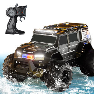 1/16 RC Car Remote Control Car Amphibious Stunt Vehicle Police Car Climbing 4WD Off-road Vehicle Beach Toy Big Amphibious RC Toy