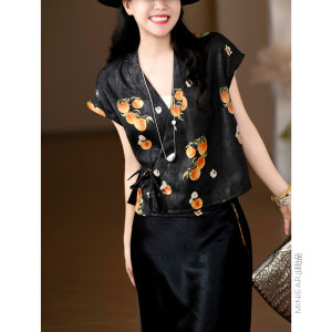 XIAOER | Compact Side Lace Traditional Chinese Style Shirt