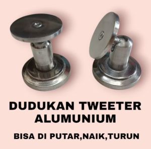 Dudukan Tweeter Stainless Stand Staging Standing Mounting Dudukan Tekuk Kaki Twiter Tweteer Mobil Alumunium Chrome Crom