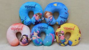 Dreamtoys96 Bantal Leher Headrest U Mermaid Printing Cute
