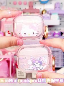 (Premium Series)100% Authentic Sanrio Hello Kitty Case for Apple AirPods 4 Airpods Pro Pro2 Casing Kuromi Melody Shockproof Full protection Cinnamoroll Little-Twin-Stars MYD81