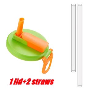 1 Nắp Đậy Bằng Silicon Kèm 2 Ống Hút Có Thể Tái Sử Dụng Di Động Dùng Cho Lon Nước Ngọt Nước Ép & Bia Nắp Ống Hút Cho Nhà Và Dã Ngoại