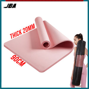 JBA Yoga Mat For Women Set Thick 20MM Portable With Carry Bag Soft Soundproof Waterproof Skin Friendly NBR Anti Tear Workout Mat 瑜伽垫女 Yoga Matt
