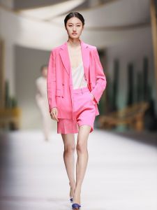 Autumn Winter Dopamine Double Breasted Straight Cut Suit Jacket