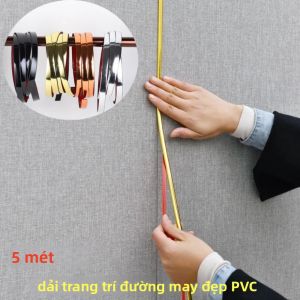 5M PVC Tự Dính Vàng Băng Chống Thấm Nước Trần Trang Trí Tường Ngói Khoảng Cách Miếng Dán Đồ Nội Thất Viền Viền Dải Trang Trí Nhà