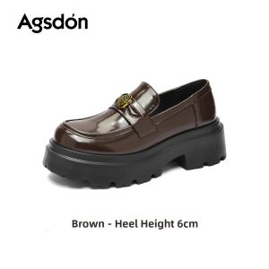 Agsdon | Thick Heel Height Increasing Loafers