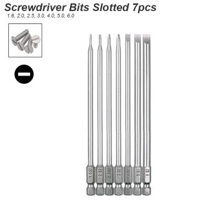 Screwdriver Bit Slotted Phillips Screw Driver Tip Flatted Cross Magnetic Head 1/4 Hex Shank For Power Drill Tool Precision Bat