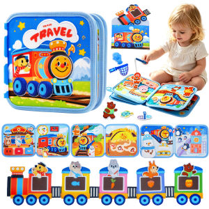 Sách Bận Rộn Montessori Dành Cho Trẻ Mới Biết Đi Đồ Chơi Cảm Giác Yên Tĩnh Bằng Vải Nỉ Giáo Dục Du Lịch Phát Triển Vận Động Tinh Và Nhận Thức Cho Trẻ Mẫu Giáo 3-6 Tuổi