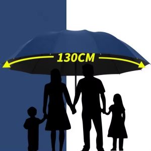 XMSJ | 130CM Whole Family Umbrellas Super Large Folding Umbrella for Several People Rain Windproof Sunny Umbrellas Rainy Paraguas