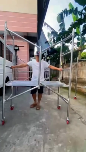 Portable Rolling Scaffolding Heavy Duty 70x140x150cm