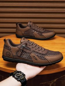 Nanjiren | Breathable Hollow-out Large Mesh Slip-on Men Shoes