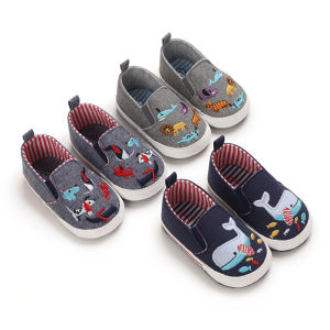 Boys And Girls Shoes Breathable Baby Canvas Shoes Newborn Soft Sole Sports Shoes