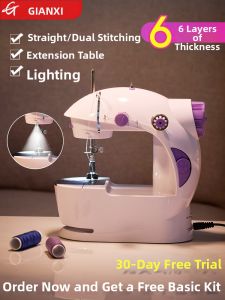 「China Plug」GIANXI | Portable Mini Electric Sewing Machine for Mending Clothes