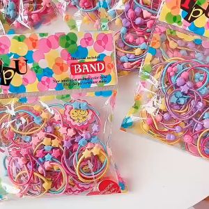 Combo 5 Dây cột tóc  đủ màu cho bé