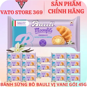Bánh sừng bò BAULI vị vani gói 45g (thùng/gói)