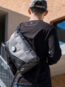 Lewhisper City Discovery Series Small Size Trendy Multi-Functional Work Clothing Messenger Bag Photography Bag Shoulder Crossbody