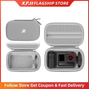 XFJI Storage Bag Compatible with Insta360 Ace Pro 2 Xplorer Pro Bundle Protective Hard Case PU Drop-resistant Camera Accessories