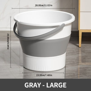 SEAMETAL Folding Portable Bucket Car Wash Fishing Bathroom Tool Silicone Bucket Outdoor Camping Household Supplies Car Home Tool