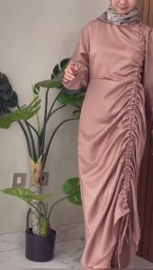 BEST COD BEST SELLER Darla Dress Full Serut Bahan SATIN ROBERTO - DRESS KONDANGAN WANITA BRIDESMAID DRESS TERBARU MALAYSIA