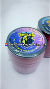 Gelasan Layangan Super Golden Eagles Ungu Bahan Molor Super Aduan Tarik Ulur 0.22 2000 Yard