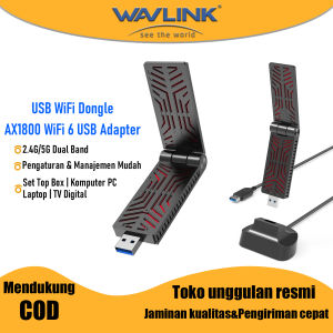 WAVLINK USB Antena WiFi Adapter Receiver WiFi Dongle untuk Set Top Box/TV Digital/Desktop PC/Laptop