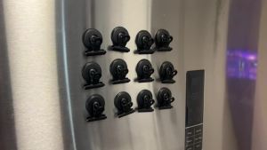 4pcs Magnetic Clip Magnets For Fridge Multifunctional Color Apply To Refrigerator Whiteboard Office Use Note List Photo Displays