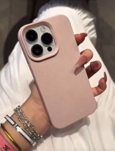 เคสไอโฟน สำหรับ iPhone AIR 17 PRO MAX 11 12 13 14 15 16 Pro Max 14 15 Plus XR X XS Max พื้นผิวหนัง กันกระแทก เคสโทรศัพท์สีพื้น