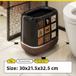 MEISD | Retro High-capacity Wheeled Trash Can