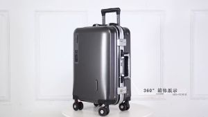 《SG Local stock》Durable sturdy wearproof Aluminum Frame Luggage USB port Suitcase removable 360° silent Wheel 20” 24 26 28“