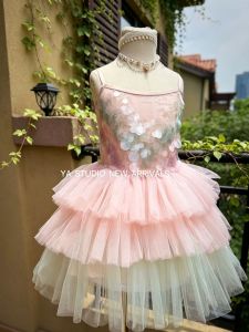 Girls Mermaid Scale Princess Dress