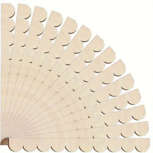 Bộ 12 Khung Cửa Gỗ Hình Quạt Tự Làm Phong Cách Nhà Nông Thôn Thiết Kế Cổ Điển Chưa Hoàn Thiện Dùng Trang Trí Nhà Cửa