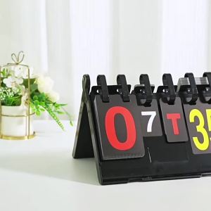 R.joy - 36CM Papan Skor Portable Papan Skor Score Board 4 digit Permainan Untuk Futsal Volly Badminton sepak bola bulu tangkis