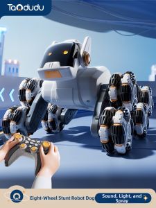 TAODUDU | 10 Years Old Boys Girls Black Tech Intelligent Robot Dog Toy