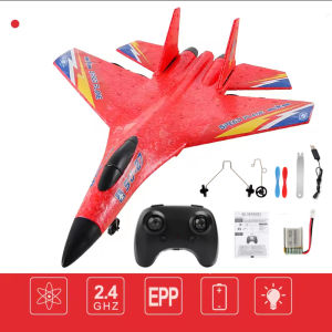 Su-27 RC Airplane2.4GHz 2 Channel Remote Control Plane with Gyro Night Lights  Easy to Fly for Adults Beginners and Kids Toy