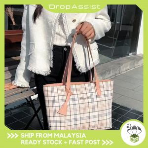 DROPASSIST 2119 READY STOCK Woman Big Capacity Woven Sling Messenger Shoulder Chest Tote Handbag Bag Wanita Kapasiti Besar