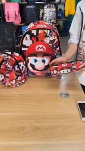 New Product   Ninja Turtle Backpack Cartoon Anime Elementary and Middle School Student Schoolbags Portable Children Lunch Bag Pencil Case