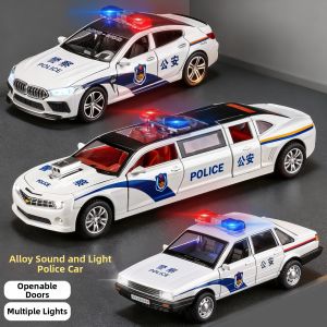 Simulation Large Alloy Police Car Toy