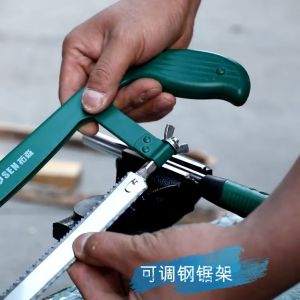 Cưa sắt cầm tay Tuosen 12inch với 3 mức điều chỉnh độ dài khung lươi cưa mã 99020