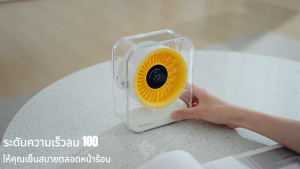 KENTO LITE พัดลมแบบพกพา พัดลมตั้งโต๊ะ พัดลมสำนักงาน ความเร็วสูง ทํางานเงียบ ปรับความเร็วลมผ่านหน้าจอสัมผัสได้ 100 ระดับ ใช้ได้12ชม