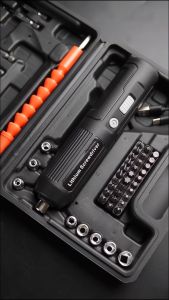 Obeng Elektrik Cordless 4.2 Volt Set Koper Bor Obeng Bolak Balik 49IN1 45 Pcs Bit - 6762