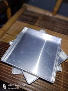 Loyang kotak / Loyang Kotak 16x16x2cm / Loyang Kue Kering 16 cm / Loyang Nampan Kue kering / Loyang Untuk Oven kompor / Loyang Untuk kue kering / Baking Tray