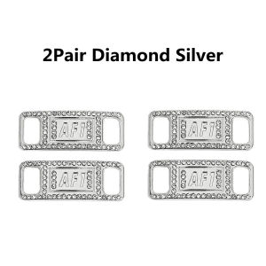 Combination Diamond Shoe Charms Fashion Laces Buckle Quality Metal Shoelaces Decorations Shoes Accessories