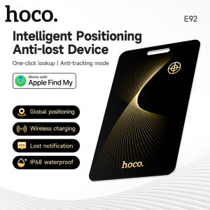 HOCO E92 Smart A*ple Positioning Anti Loss Device Global Positioning Card Remote Precise Positioning IP68 Waterproof GPS Positioning Tracker Lost Reminder Card style Anti-Lost Locator Supports Wireless Charging