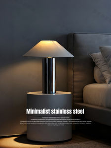 SHIMENG | Modern Minimalist Stainless Steel Table Lamp