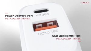 Inbox PDA-6 Kepala Charger iPhone 20W Power Delivery Dual Port Fast Charging for iPhone 11 12 13 14 15 Adaptor Adapter