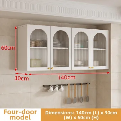 MUHUALAN | Customized Creamy Style Wall Mounted Storage Cabinet